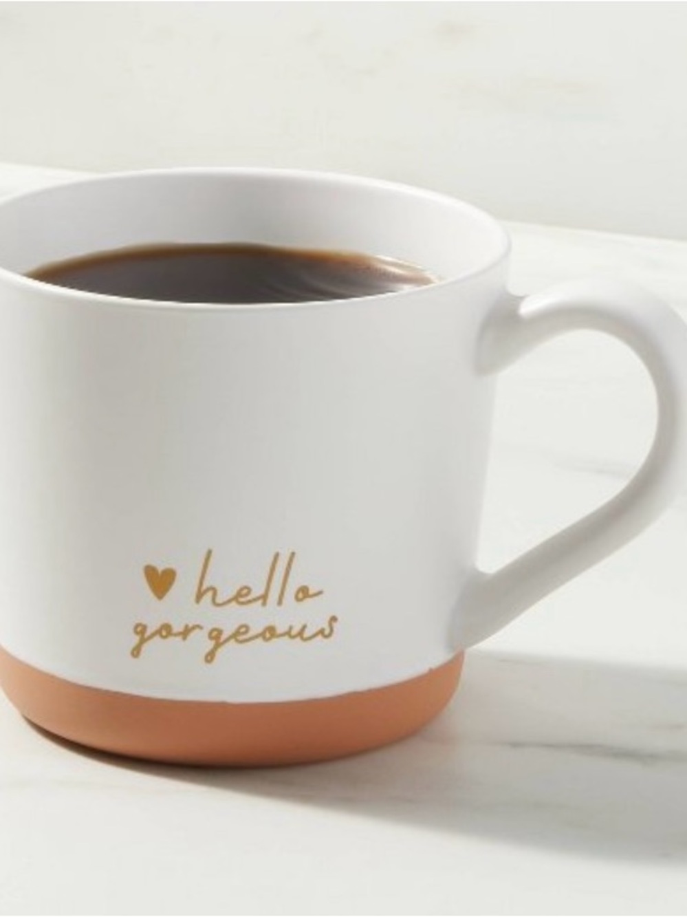 Hello Gorgeous White Ceramic Mug - 15 oz - New - Picture 4 of 4